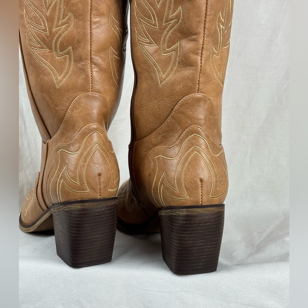 New Cowgirl Boots Tan  size 10 - Picture 14 of 15